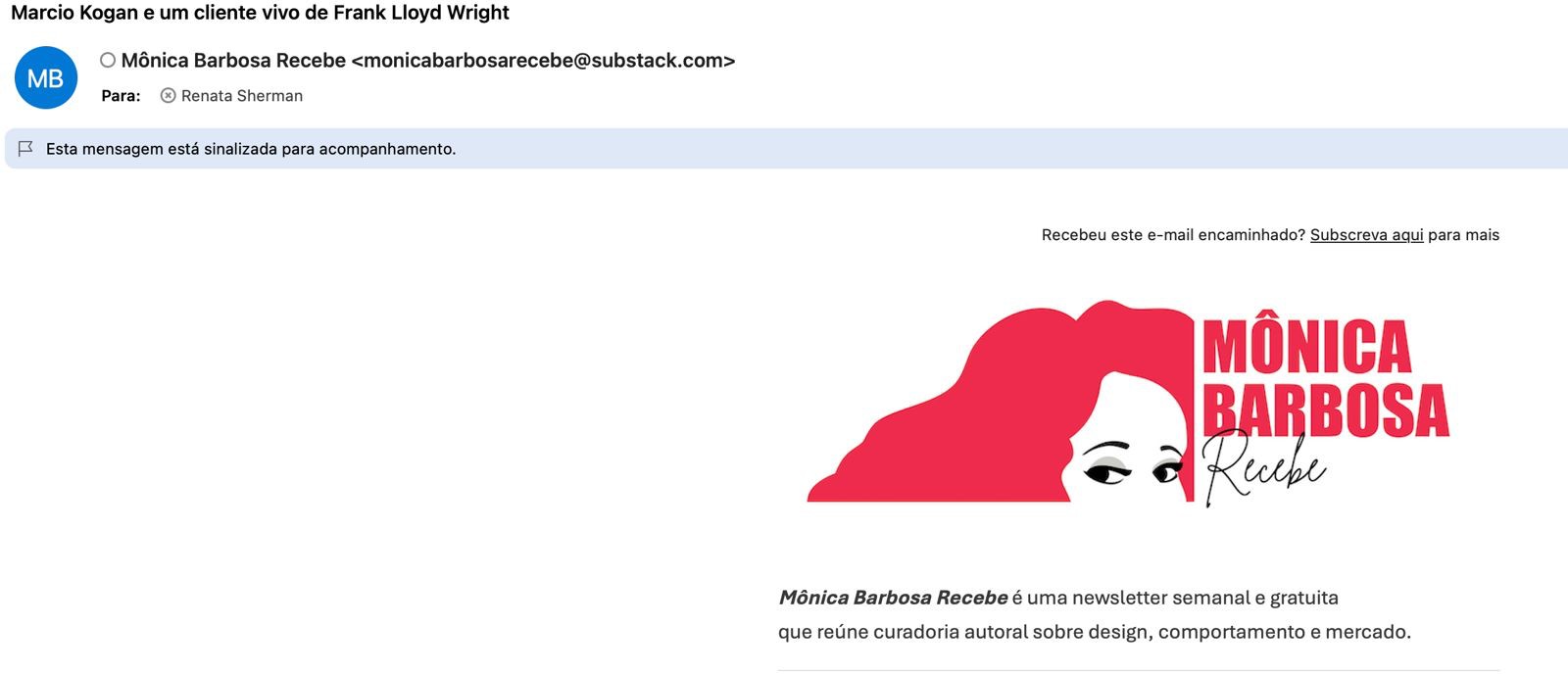 Newsletter - Mônica Barbosa Recebe